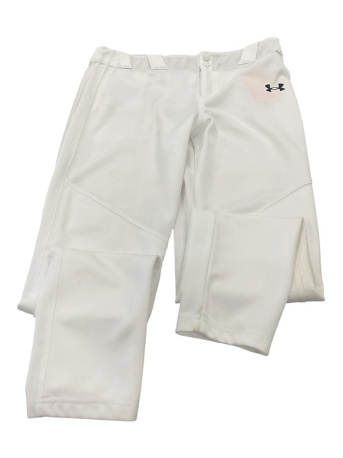 Vist Large View of Product Image Which is Used Under Armour BASEBALL PANT BB/SB Pant Boys White XL