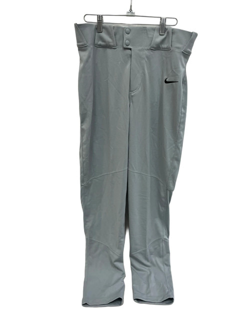 Vist Large View of Product Image Which is New Nike Mens Medium Open Bottom Grey Baseball Pants