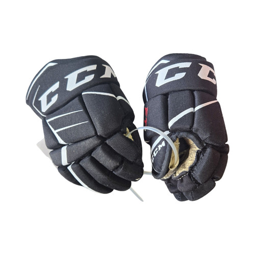 Vist Large View of Product Image Which is Used CCM FT1 YOUTH GLOVES Youth Gloves Black 8"