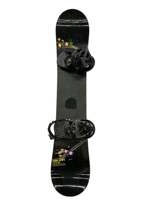 Vist Large View of Product Image Which is Used Salomon MINI DRIFT Mens Board/Bindings Black 143 cm