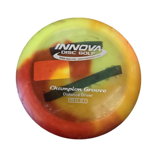 Vist Large View of Product Image Which is Used Innova CHAMPION GROOVE DRIVER Disc Golf Driver Yellow