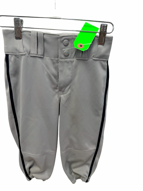 Vist Large View of Product Image Which is Used Champro Youth Knicker Style Piped Baseball Pant Grey / Black SM