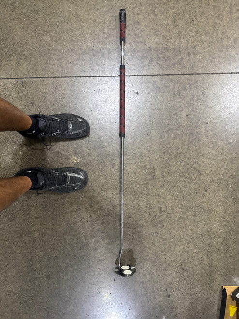 Vist Large View of Product Image Which is Used Odyssey WHITE STEEL 2 BALL LONG Mens Putter RH