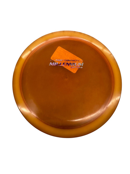 Vist Large View of Product Image Which is Used Millennium FIRST CONTACT Disc Golf Driver Orange