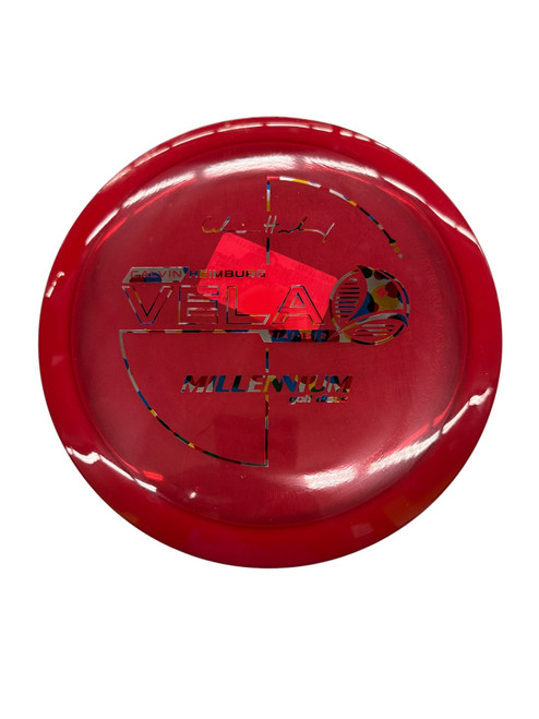 Vist Large View of Product Image Which is Used Millennium VELA Disc Golf Driver Red