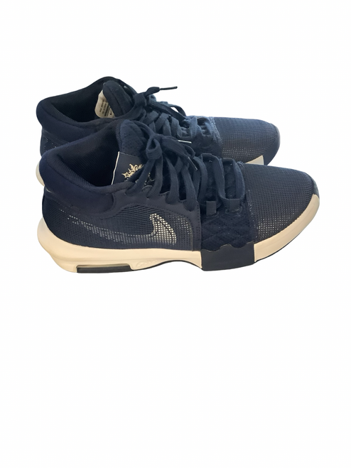 Vist Large View of Product Image Which is Used Nike Basketball Shoes M Navy Blue Senior 7.5