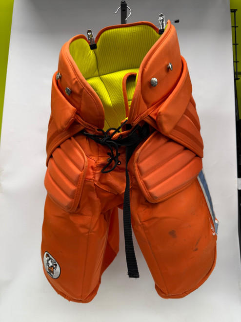 Vist Large View of Product Image Which is Used Warrior LITTLE CESARS WOMENS GOALIE Inter Goalie Pant Orange SM