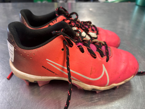 Vist Large View of Product Image Which is Used Nike DIAMOND BB/SB Cleats Pink Junior 01.5