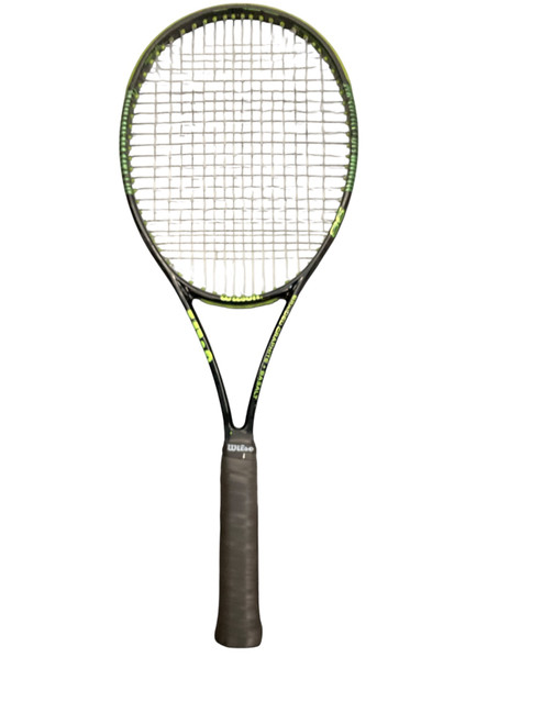 Vist Large View of Product Image Which is Used Wilson BLADE 98 Adult Tennis Racquet Black Unknown