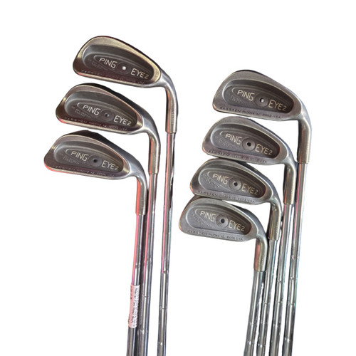 Vist Large View of Product Image Which is Used Ping EYE 2 BLACK DOT 4-9 PW IRON SET Mens Iron Set RH 4I-PW