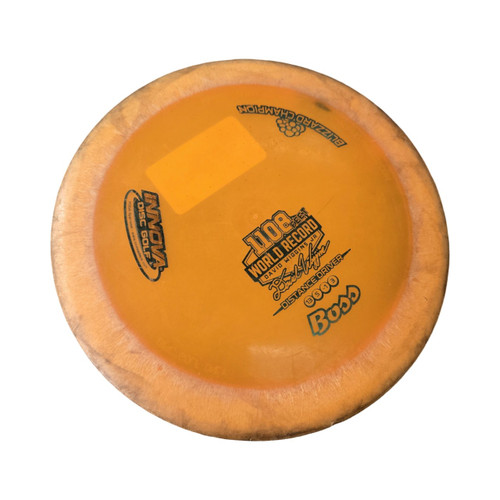Vist Large View of Product Image Which is Used Innova BOSS BLIZZARD CHAMPION DRIVER Disc Golf Driver Orange