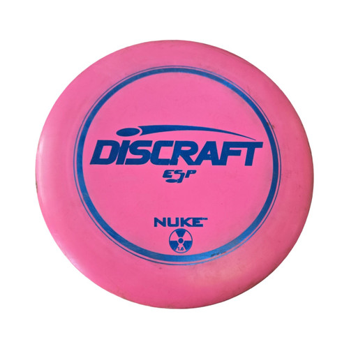 Vist Large View of Product Image Which is Used Discraft NUKE ESP DRIVER Disc Golf Driver Pink