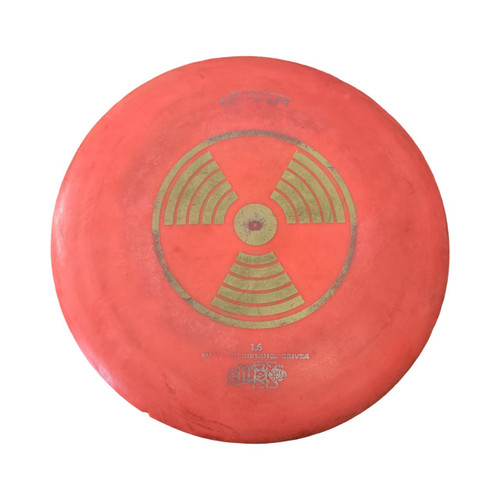 Vist Large View of Product Image Which is Used Discraft NUKE ELITE X DRIVER Disc Golf Driver Pink