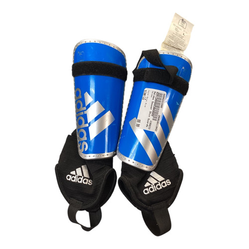 Vist Large View of Product Image Which is Used Adidas Soccer Shin Guards Youth Royal Blue LG