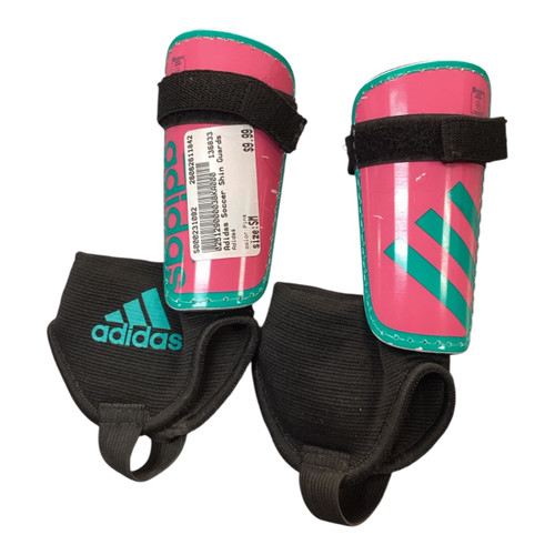 Vist Large View of Product Image Which is Used Adidas Soccer Shin Guards Youth Pink SM