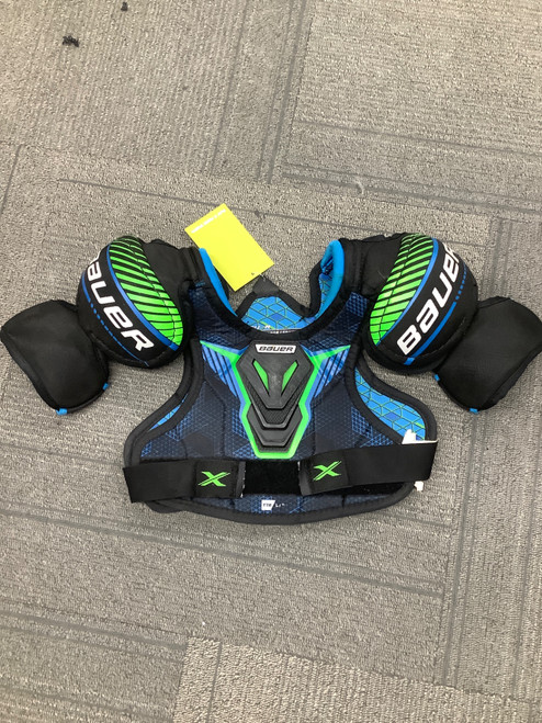Vist Large View of Product Image Which is Used Bauer X Youth Shoulder Pads LG
