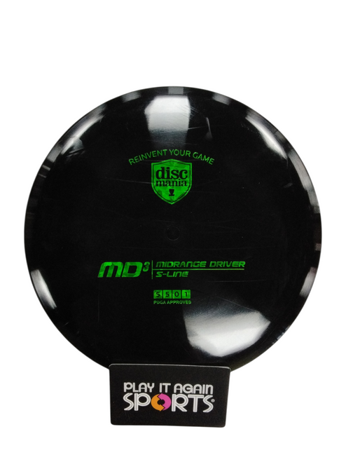 Vist Large View of Product Image Which is Used Discmania MD3 Disc Golf Mid Range Black