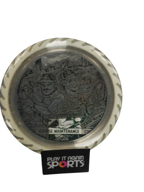 Vist Large View of Product Image Which is Used Discraft BUZZZ SAW Disc Golf Mid Range White