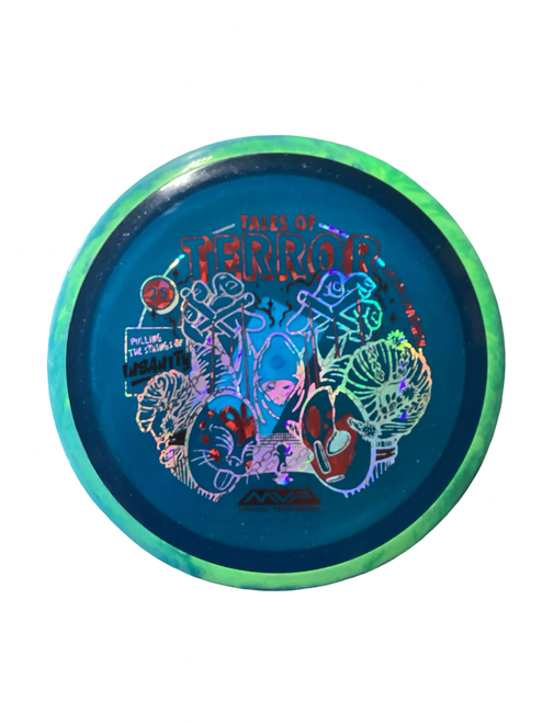 Vist Large View of Product Image Which is Used MVP TALES OF TERROR Disc Golf Driver Royal Blue