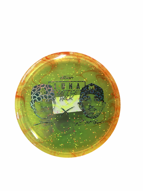 Vist Large View of Product Image Which is Used Discraft LUNA Disc Golf Putter Orange