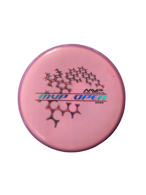 Vist Large View of Product Image Which is Used MVP HEX Disc Golf Mid Range Pink