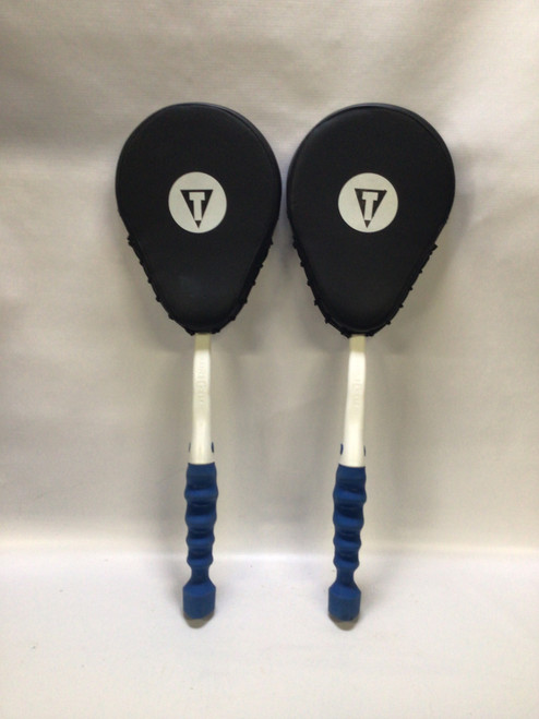 Vist Large View of Product Image Which is Used Title Boxing Boxing Pads Clear And Royal Blue