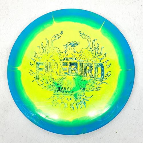 Vist Large View of Product Image Which is Used Innova HALO FIREBIRD Disc Golf Driver Yellow 176g