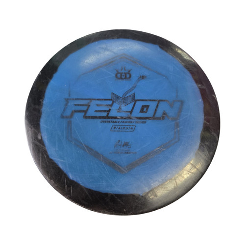 Vist Large View of Product Image Which is Used Dynamic Discs FELON SOCKIBOMB Disc Golf Driver Royal Blue