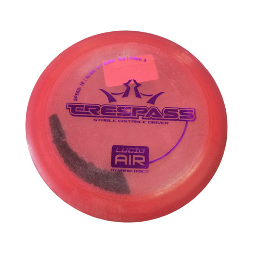 Vist Large View of Product Image Which is Used Dynamic Discs TRESPASS LUCID AIR Disc Golf Driver Pink