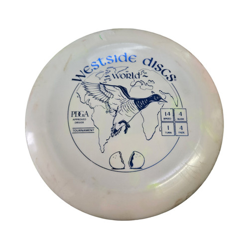 Vist Large View of Product Image Which is Used Westside WORLD TOURNAMENT Disc Golf Driver White