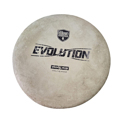Vist Large View of Product Image Which is Used Discmania PRIMAL RUN Disc Golf Putter White