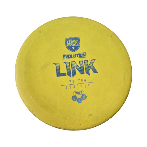 Vist Large View of Product Image Which is Used Discmania LINK SOFT EXO Disc Golf Putter Yellow