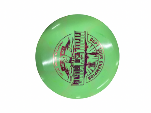 Vist Large View of Product Image Which is Used Discraft STALKER Disc Golf Driver Neon Green