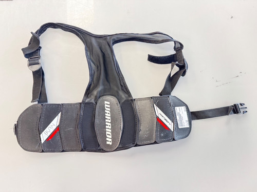 Vist Large View of Product Image Which is Used Warrior FATBOY Lacrosse Rib Pads Black XXS