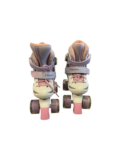 Vist Large View of Product Image Which is Used NATTORK SKATES Child Roller Quad Skates Pink Adjustable