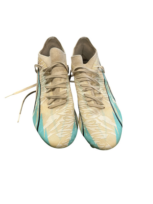 Vist Large View of Product Image Which is Used Nike Soccer Cleats White Senior 8