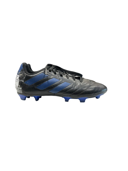 Vist Large View of Product Image Which is Used Adidas Soccer Cleats Black And Navy Blue Junior 03.5