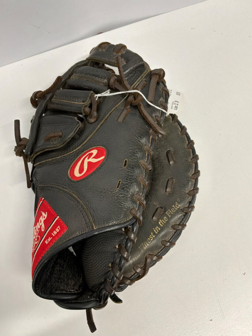 Vist Large View of Product Image Which is Used Rawlings FIRST BASE BB/SB First Base RH Throw Black 12"
