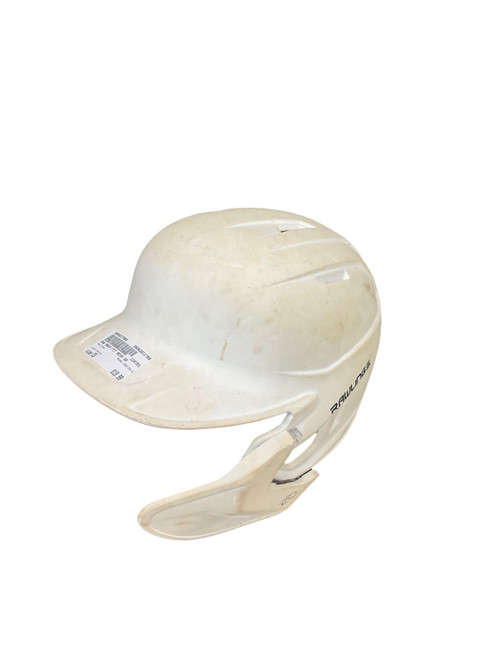 Vist Large View of Product Image Which is Used Rawlings 092123-2 Batting Helmet No Mask White One Size