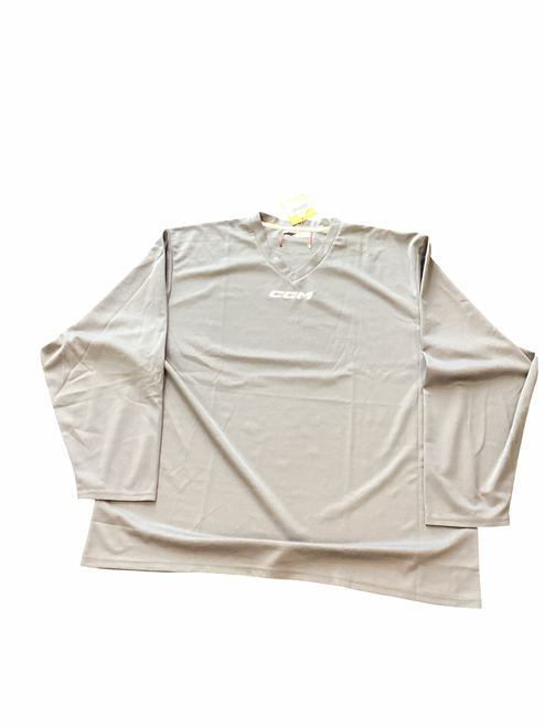 Vist Large View of Product Image Which is Used CCM Hockey Practice Jersey Grey 2X