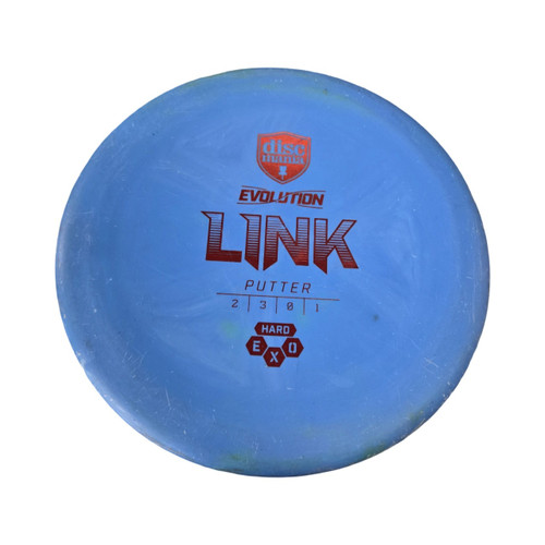 Vist Large View of Product Image Which is Used Discmania LINK EXO HARD Disc Golf Putter Royal Blue