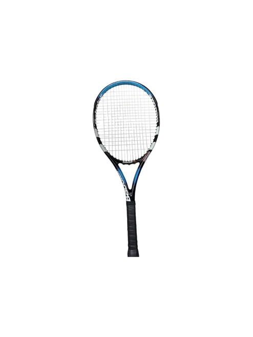 Vist Large View of Product Image Which is Used Babolat PURE DRIVE JUNIOR Adult Tennis Racquet Royal Blue Unknown