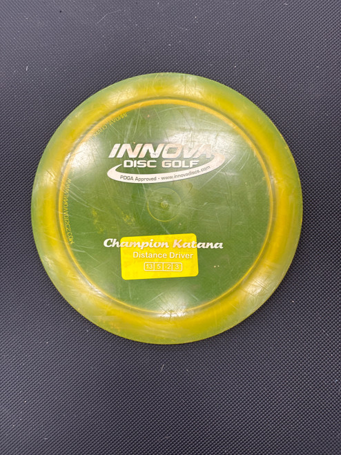 Vist Large View of Product Image Which is Used Innova CHAMPION KATANA Disc Golf Driver Gold