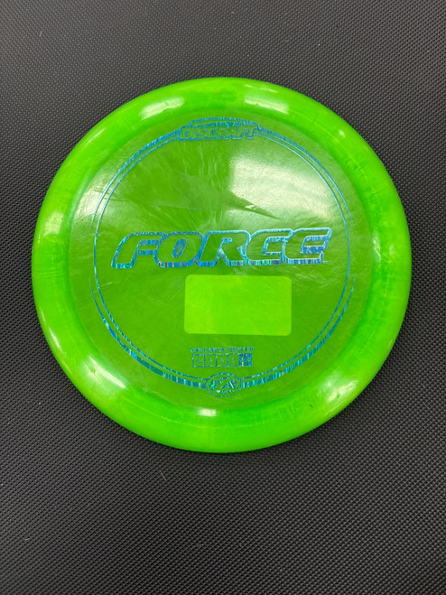 Vist Large View of Product Image Which is Used Discraft Z FORCE Disc Golf Driver Green