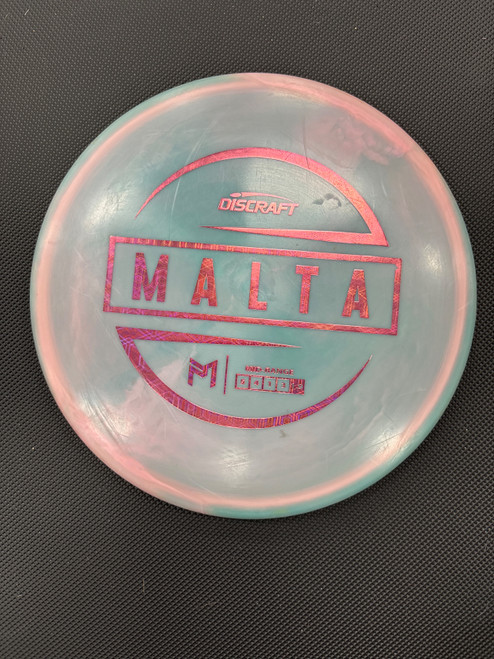 Vist Large View of Product Image Which is Used Discraft ESP MALTA Disc Golf Mid Range Purple