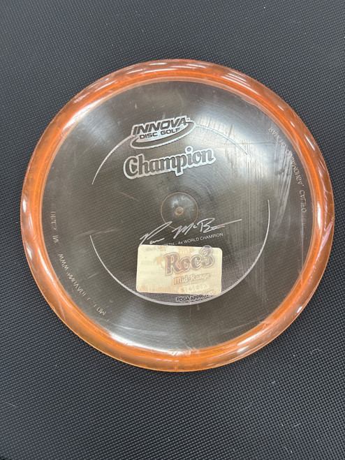 Vist Large View of Product Image Which is Used Innova CHAMPION ROC3 Disc Golf Mid Range Orange