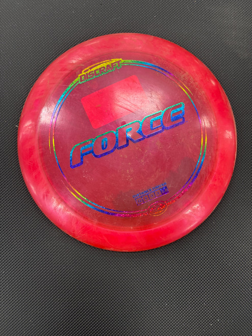 Vist Large View of Product Image Which is Used Discraft Z FORCE Disc Golf Driver Red