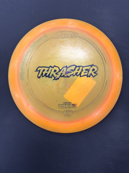Vist Large View of Product Image Which is Used Discraft Z THRASHER Disc Golf Driver Orange