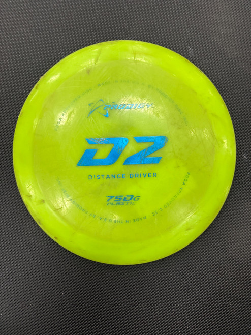 Vist Large View of Product Image Which is Used Prodigy 750G D2 Disc Golf Driver Green