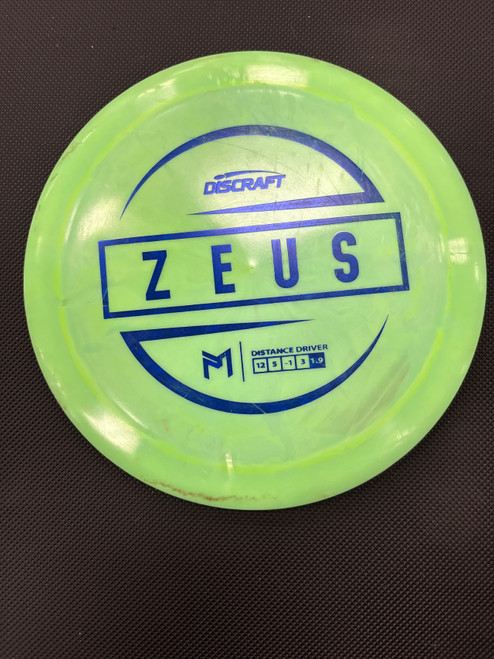 Vist Large View of Product Image Which is Used Discraft ESP ZEUS Disc Golf Driver Green
